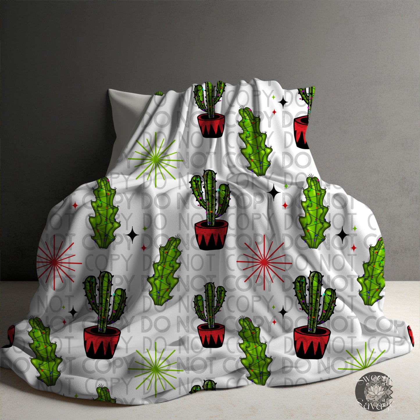 May your holidays be prickly and bright Seamless