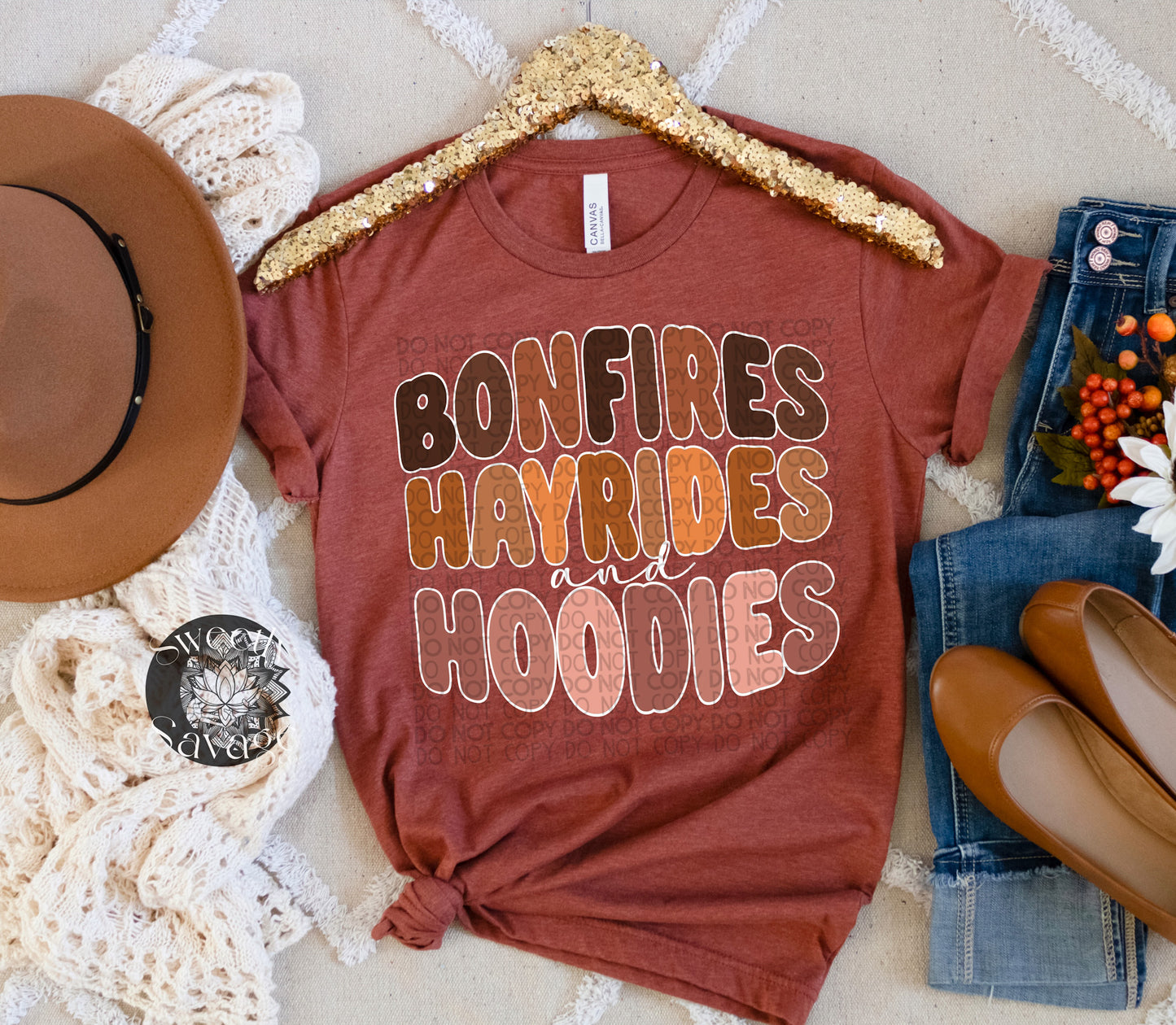 Bonfires Hayrides & Hoodies white Png File