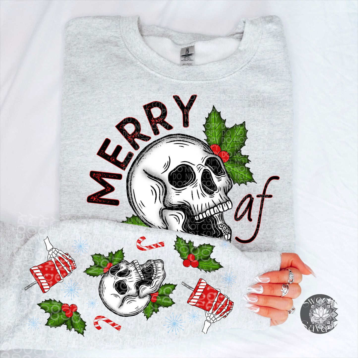 Merry AF plus sleeve Png File