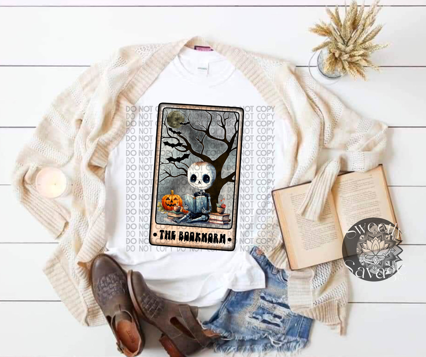 The Bookworm Tarot Card Png File