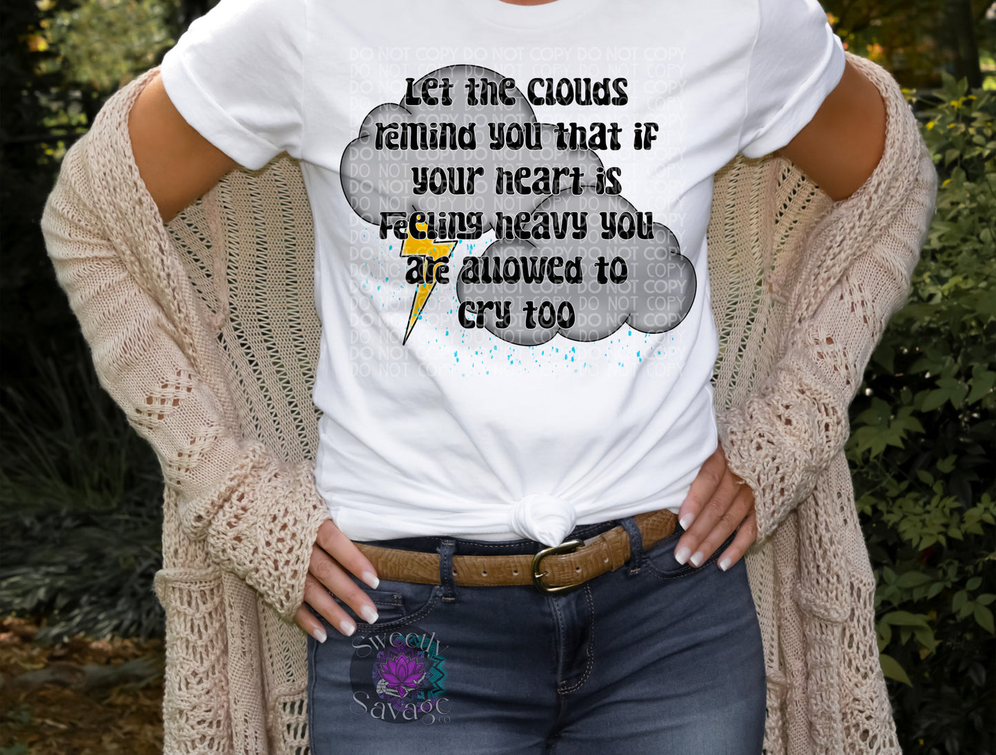 Let the clouds remind you you’re allowed to cry too Png File