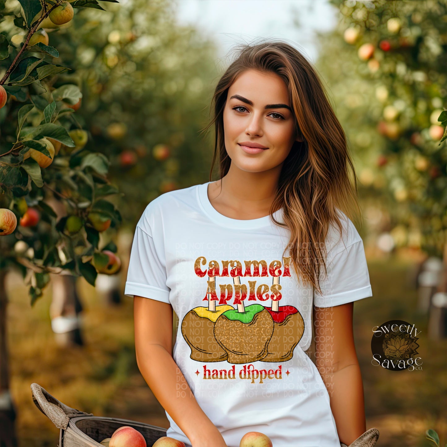 Caramel Apples hand picked Png File