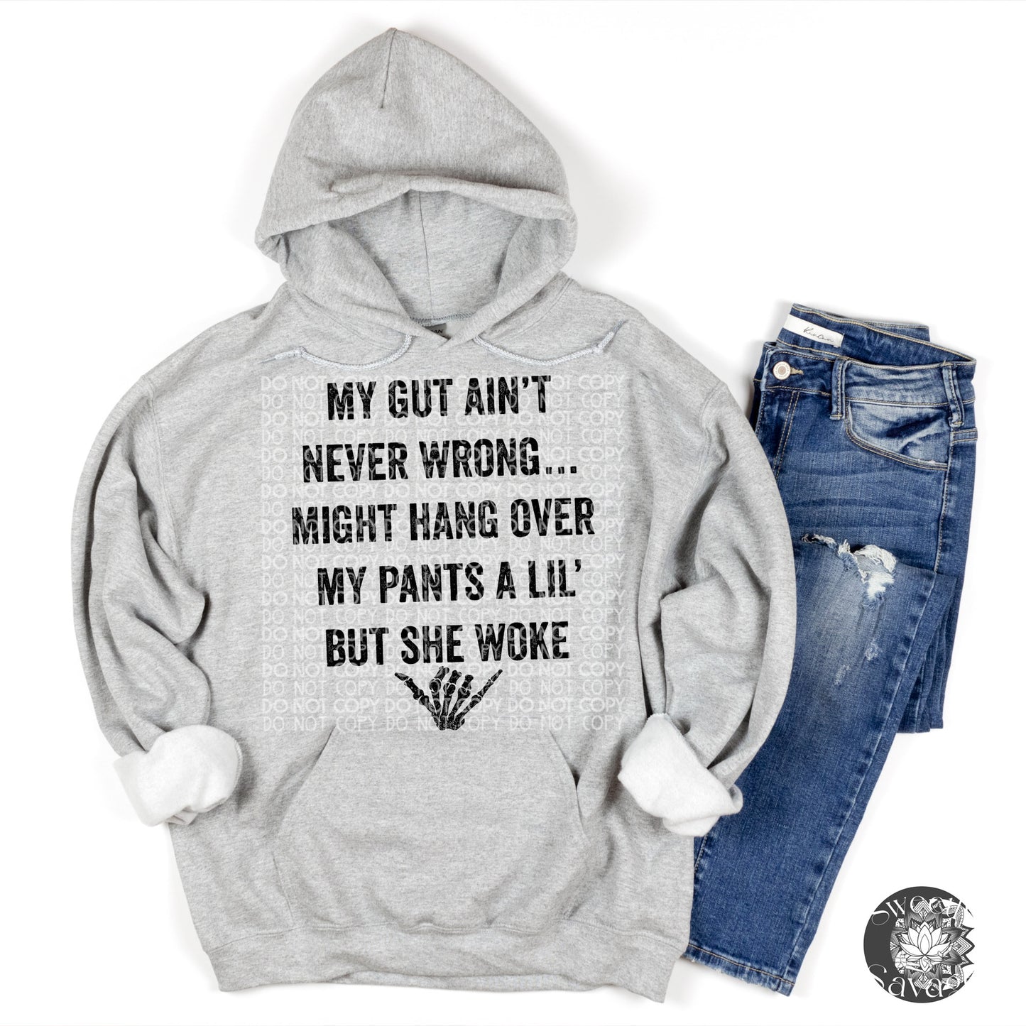 My gut ain’t never wrong single color Png File