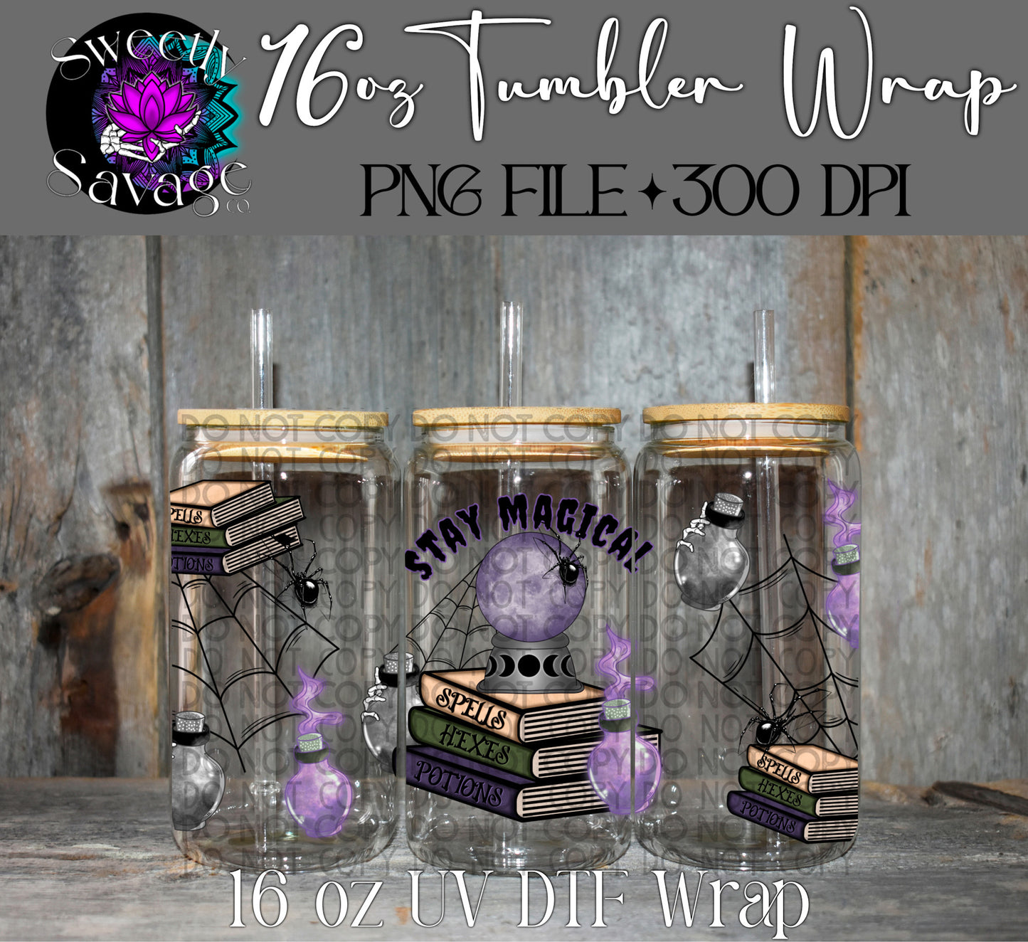 Stay Magical 16oz tumbler wrap