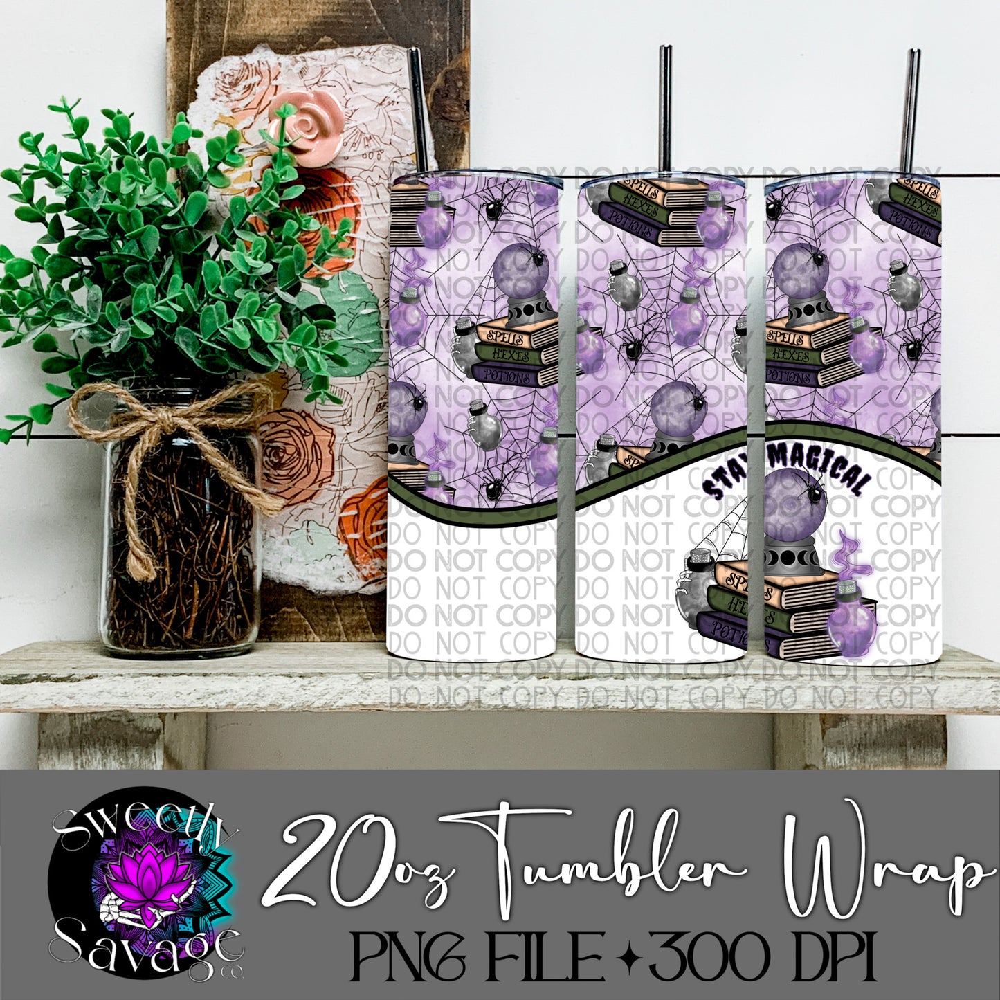 Stay Magical 20oz Skinny Tumbler File