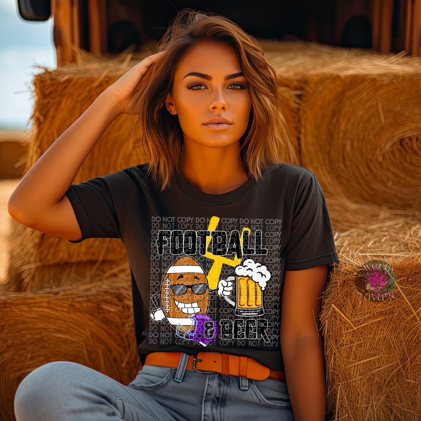 Football and Beer Png File