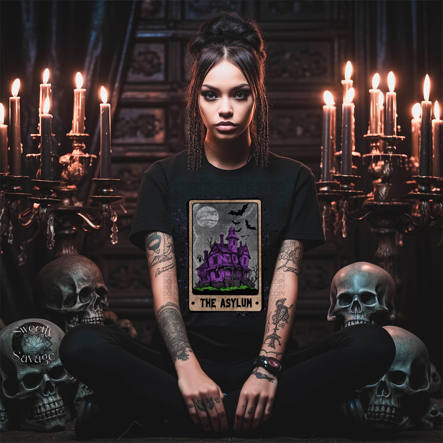 The Asylum tarot card Png File