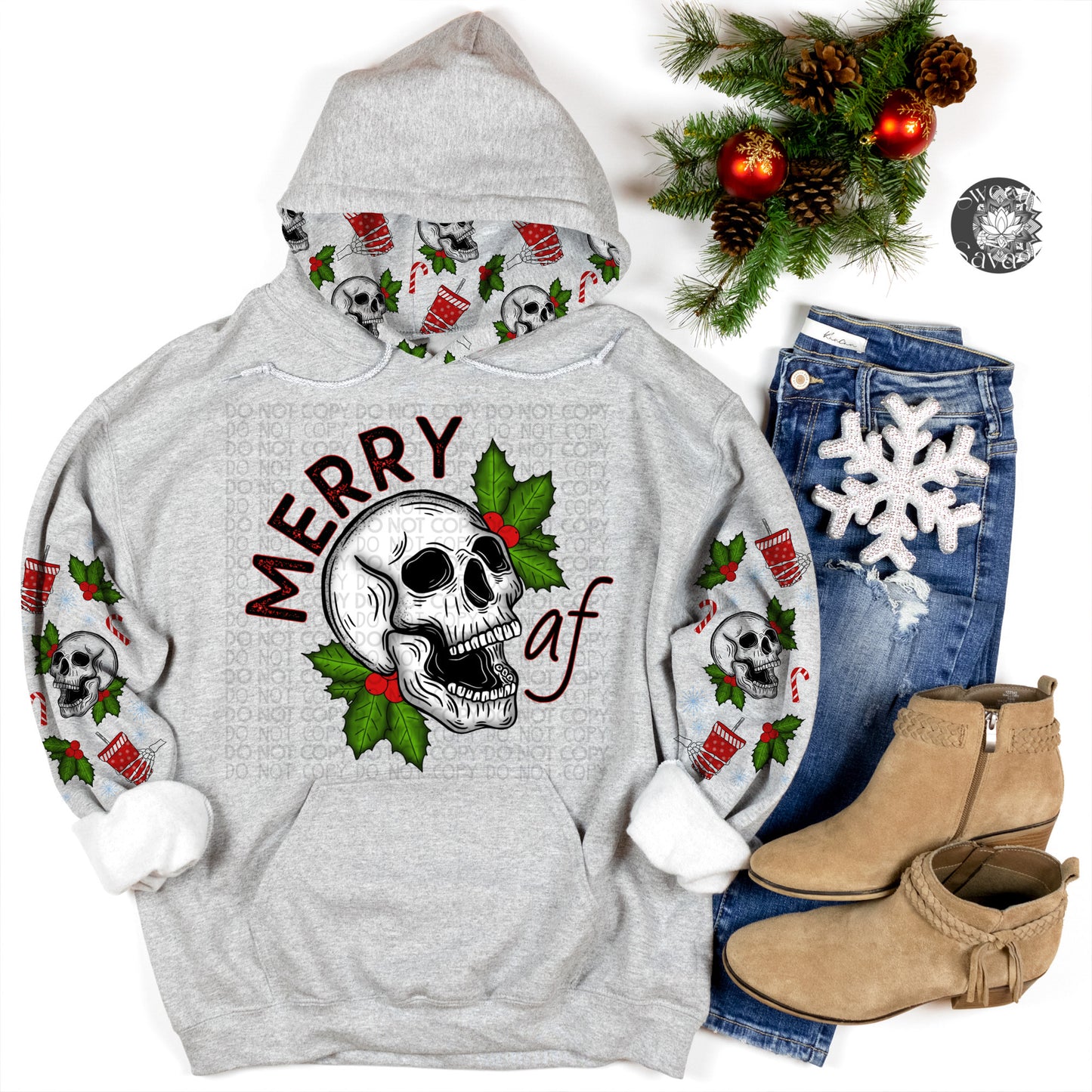 Merry AF plus sleeve Png File