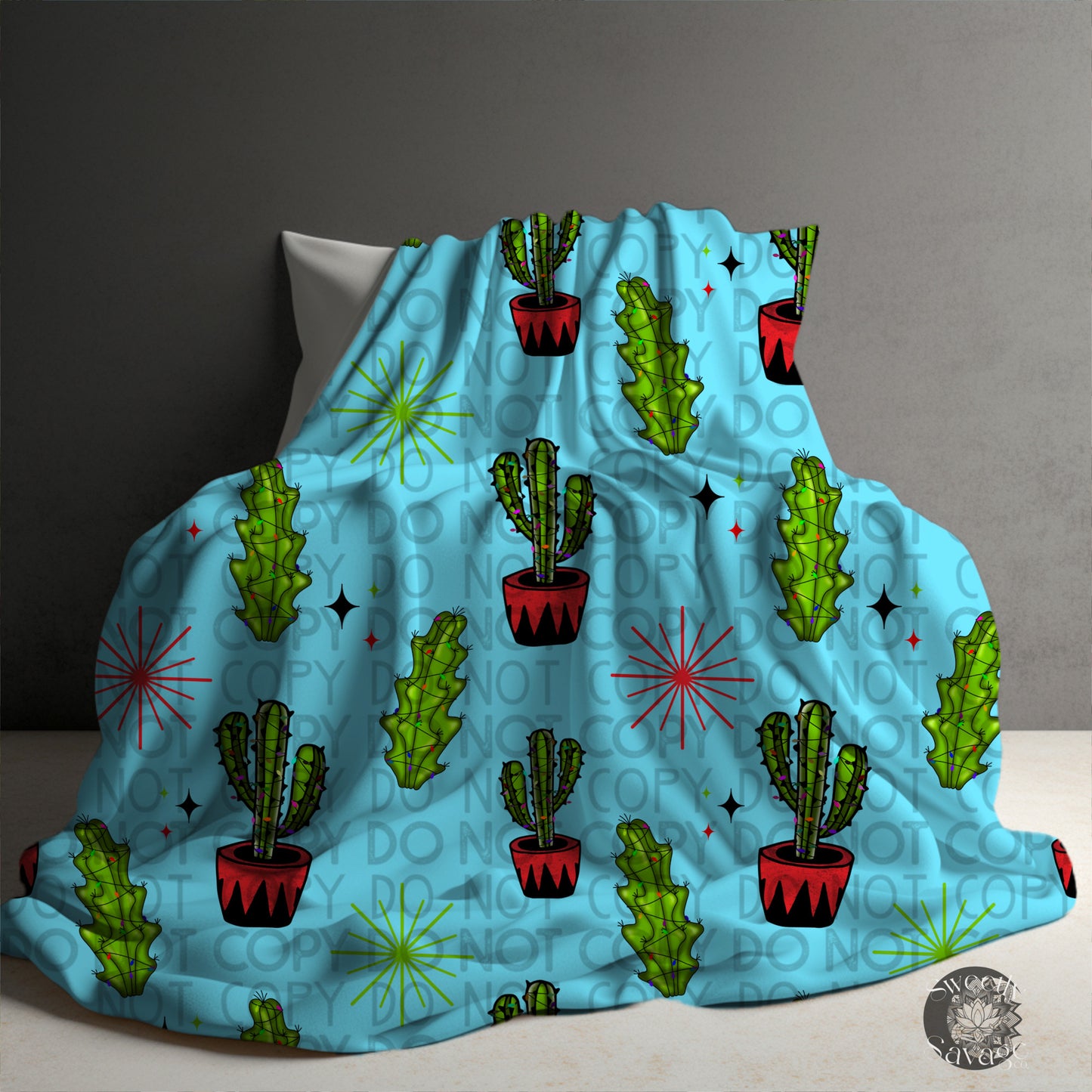 May your holidays be prickly and bright Seamless