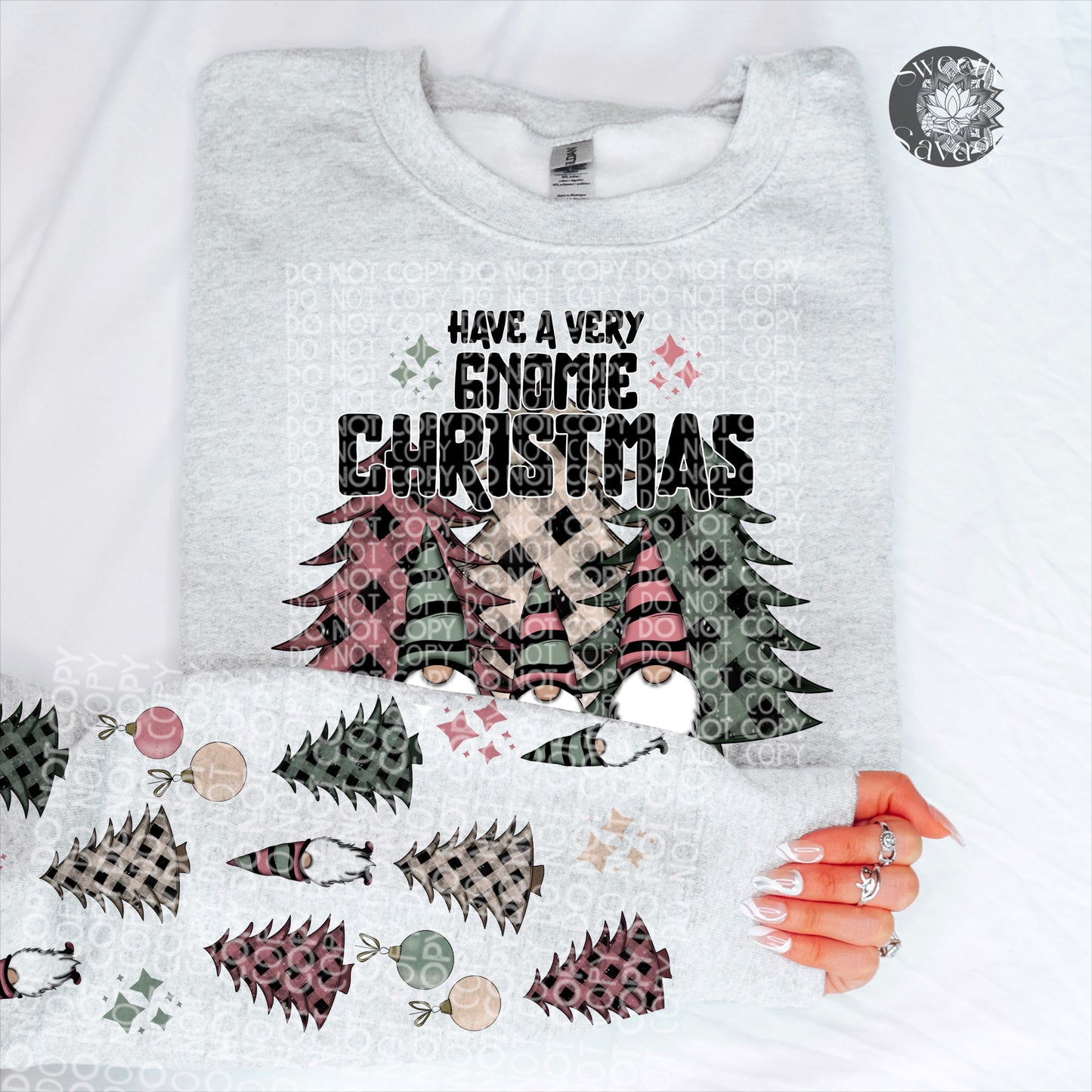 Have a very Gnomie Christmas with Sleeve Png File