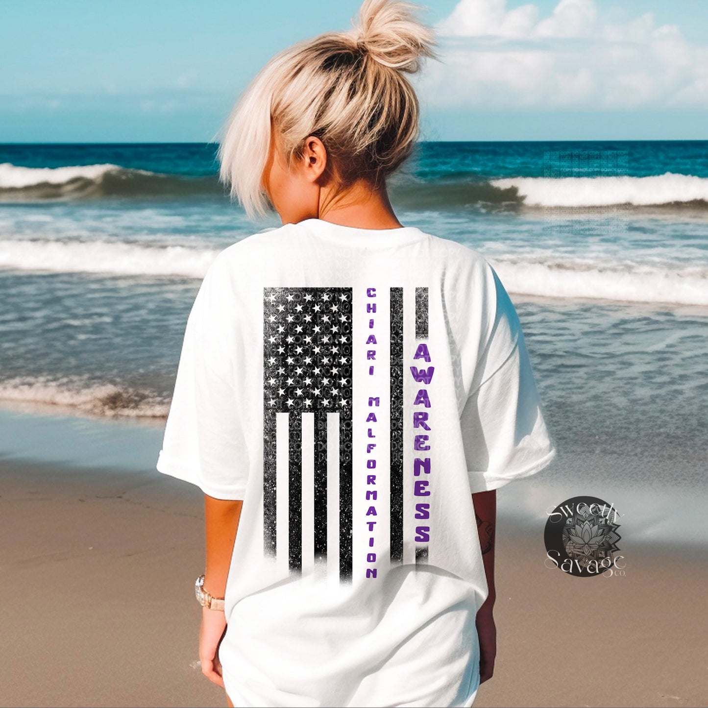 chiari malformation awareness Flag Png File