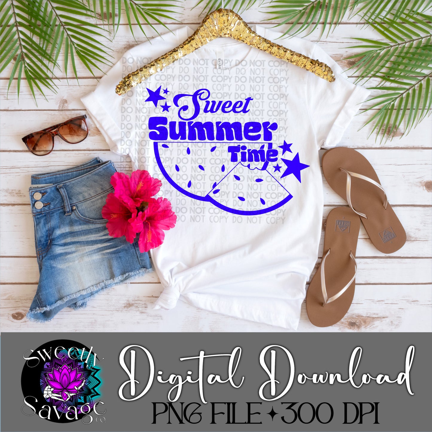 Sweet summertime single color Png File