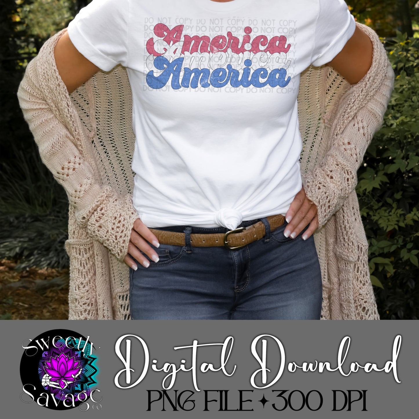 America distressed Png File