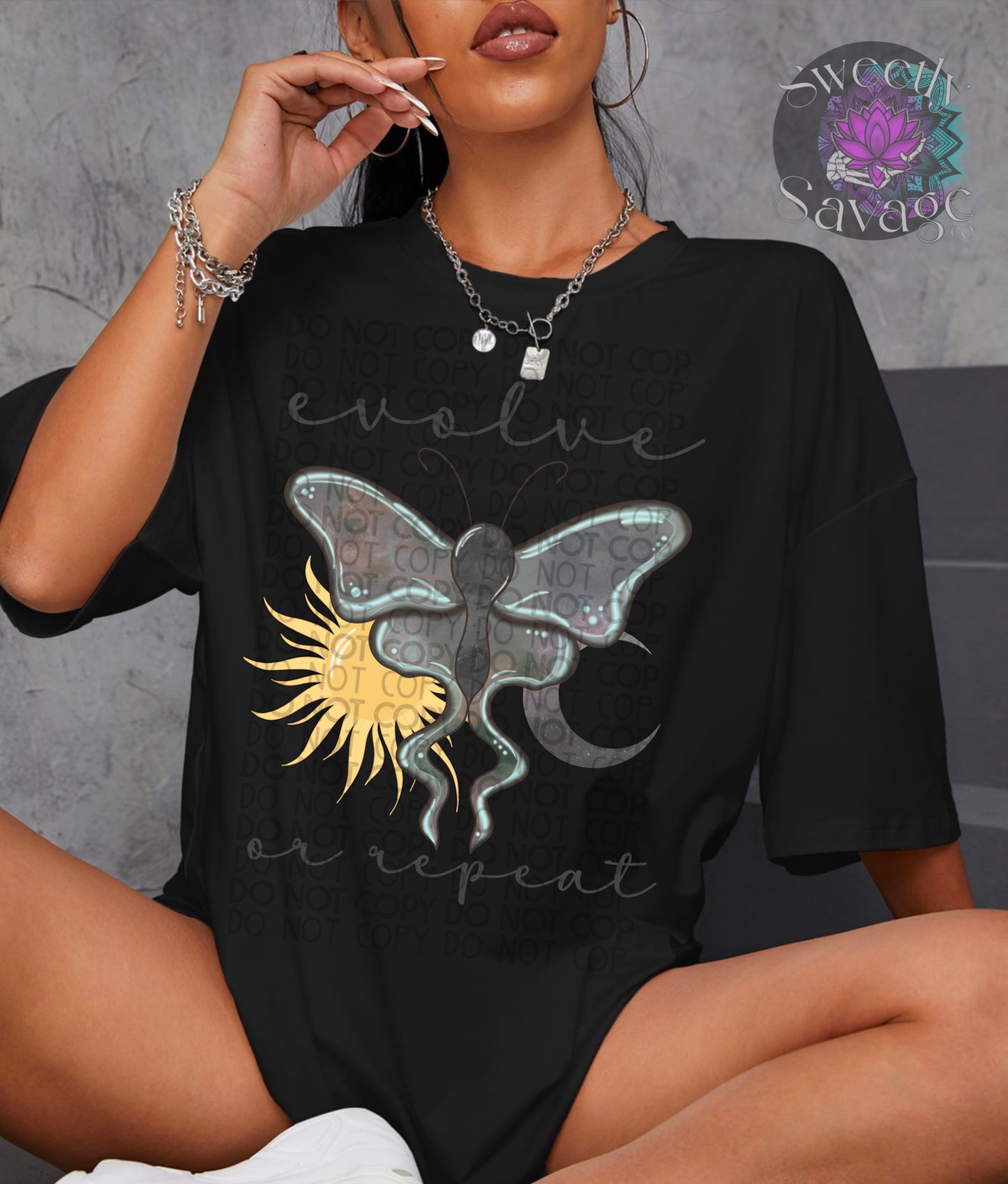 Evolve or repeat lunar moth Png File