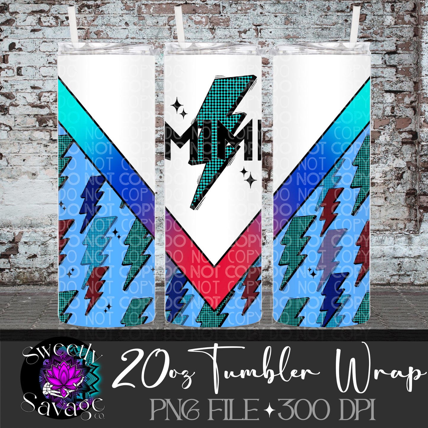 Mimi lightning 20oz Skinny Tumbler File