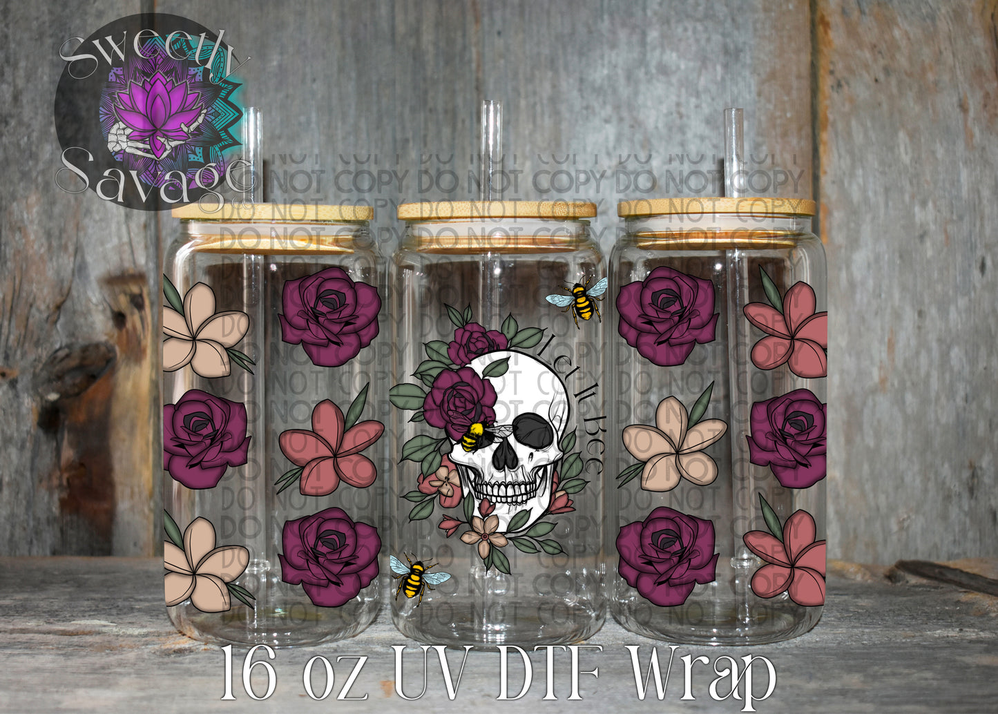Let it bee 16oz tumbler wrap