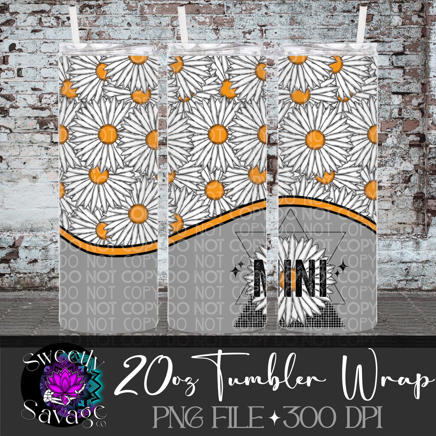 Mini Daisy 20oz Skinny Tumbler File