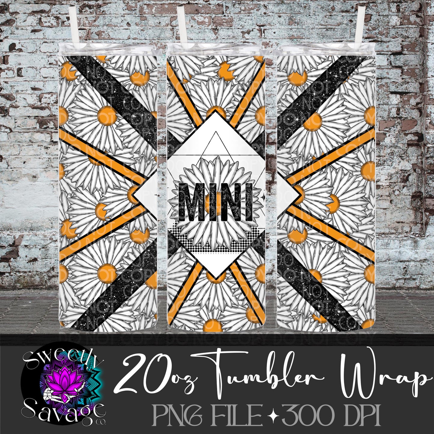 Mini Daisy 20oz Skinny Tumbler File