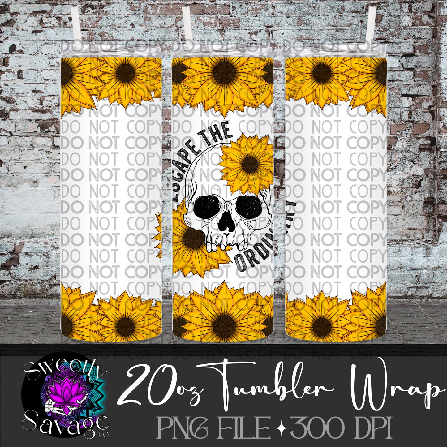 Escape the Ordinary 20oz Skinny Tumbler File
