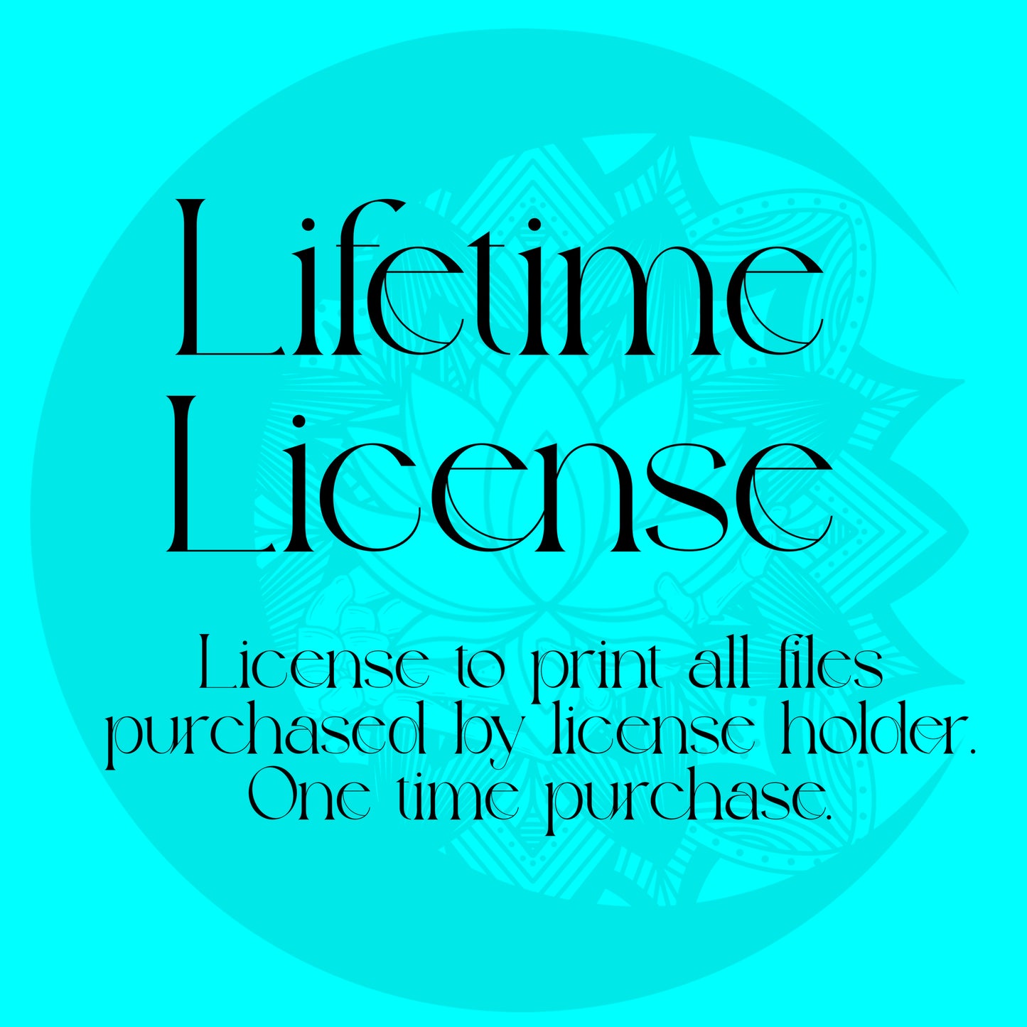 Lifetime Commercial License (all designs)