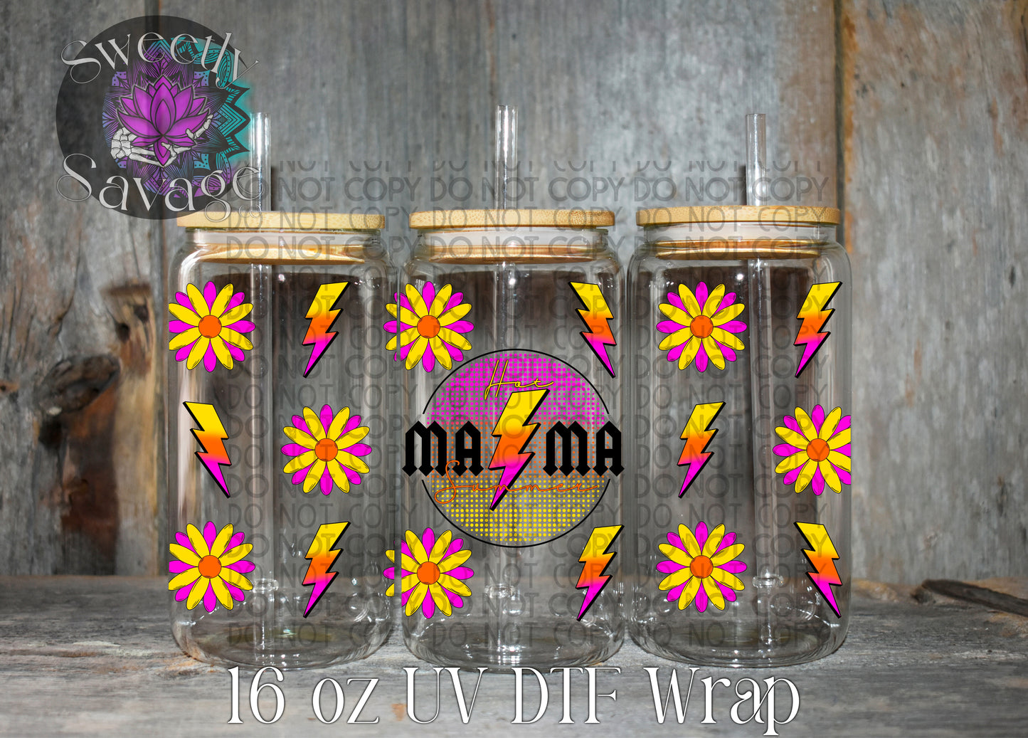 Hot Mama Summer 16oz tumbler wrap