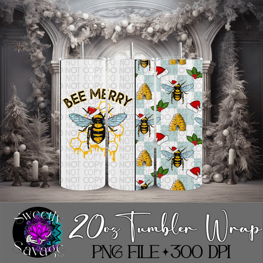 Bee Merry 20oz Skinny Tumbler File