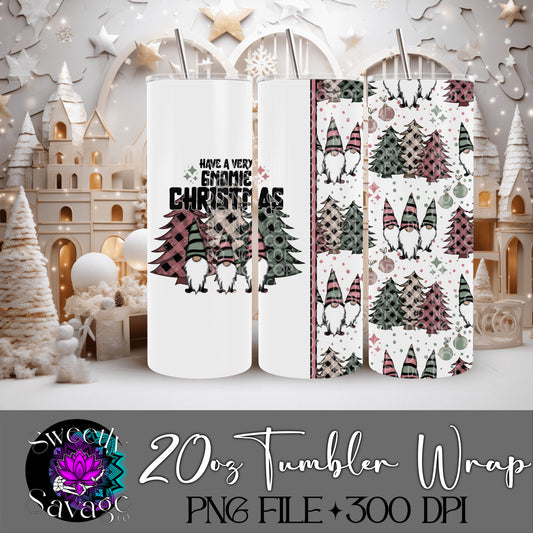 Have a very Gnomie Christmas 20oz Skinny Tumbler File