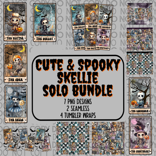 Cute & Spooky Skellie Tarot Card | Solo Bundle