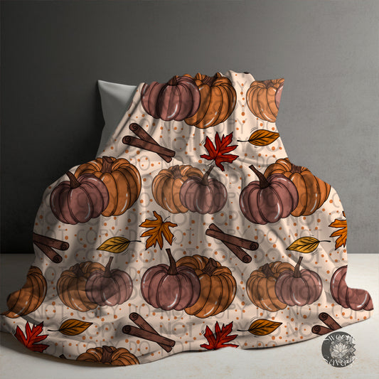 Autumn leaves and pumpkins please Seamless