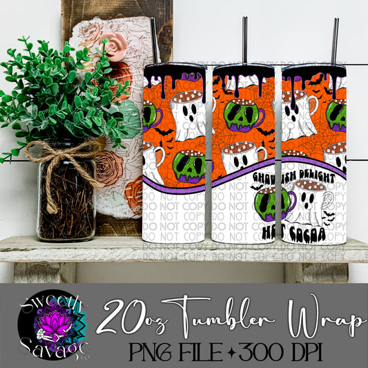 Ghoulish delight hot cocoa 20oz Skinny Tumbler File