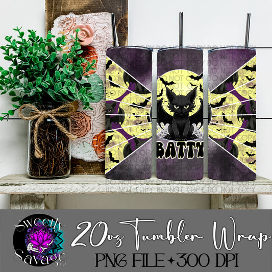 Batty 20oz Skinny Tumbler File