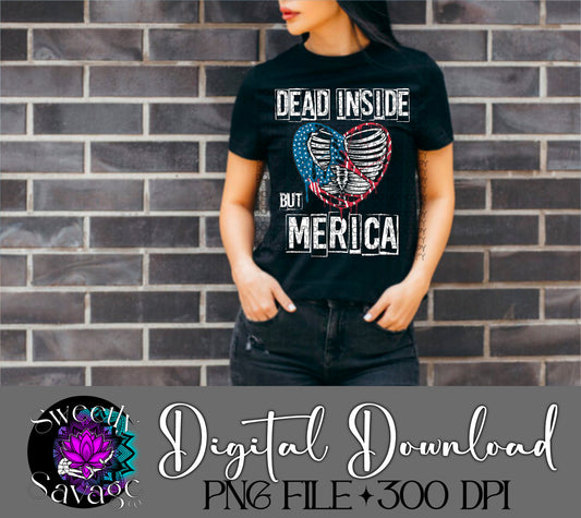 Dead inside but Merica Png File