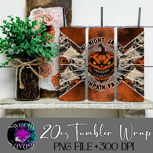 Midnight jacks pumpkin farm 20oz Skinny Tumbler File