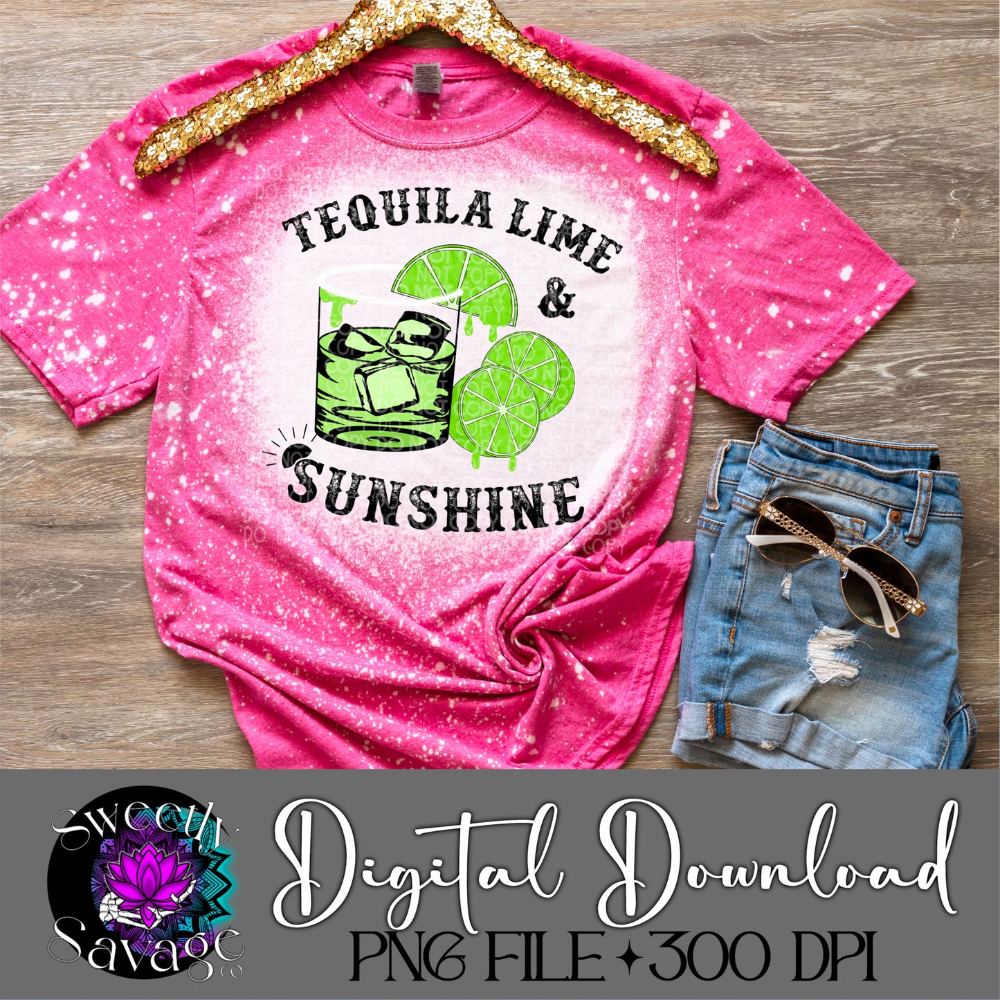 Tequila Lime & Sunshine Png File