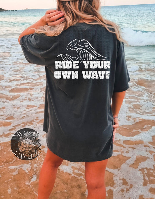 Ride your own wave single Color Png File