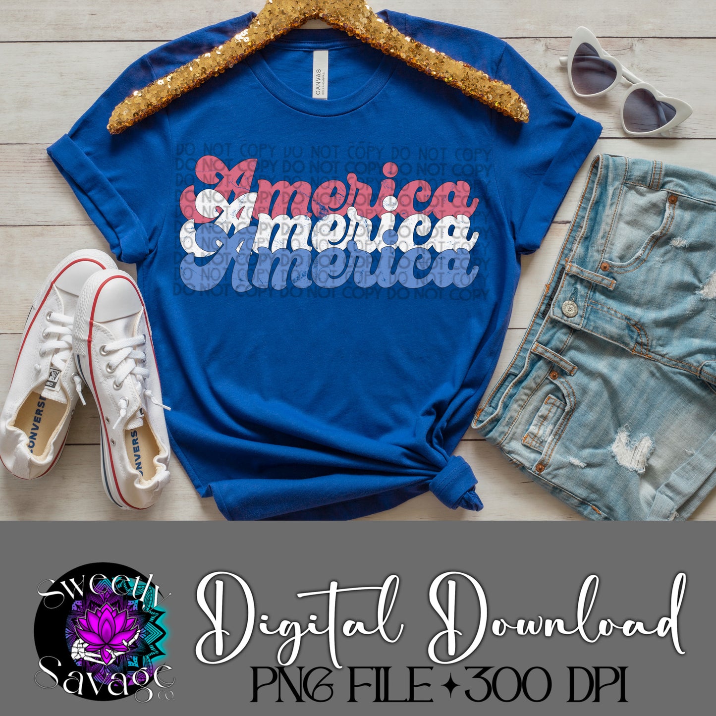 America distressed Png File