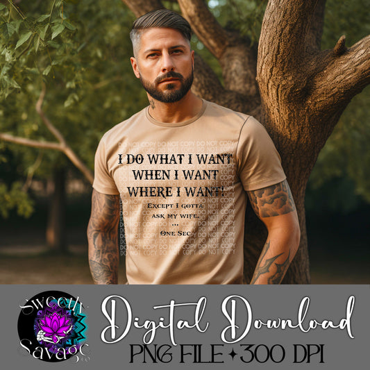 I do what I want single color Png File