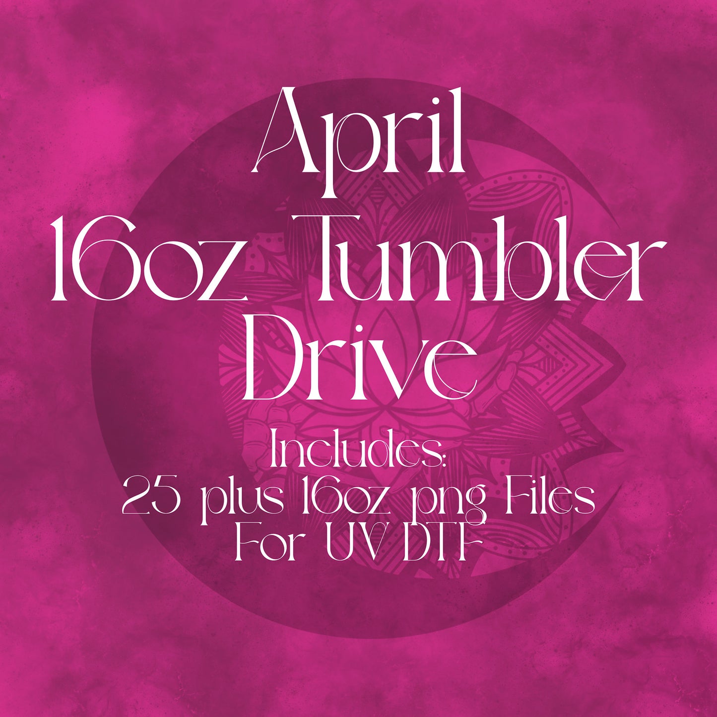 April 16oz Tumbler Drive
