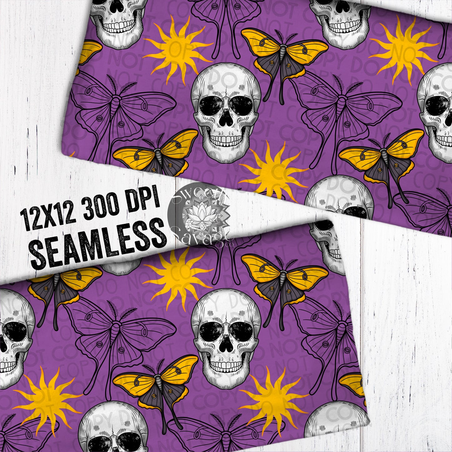 You’re unique, not useful skull purple Seamless