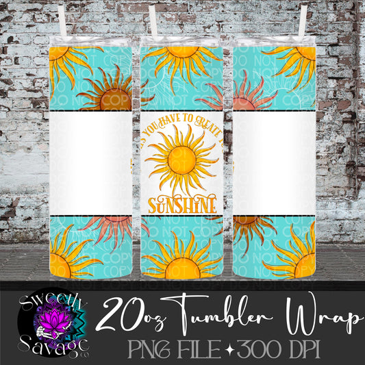 Sunshine 20oz Skinny Tumbler File