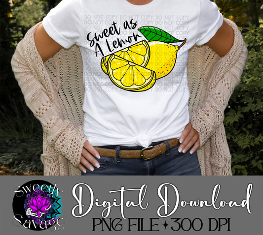 Sweet as a lemon Png File