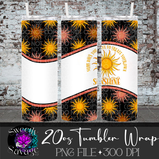 Sunshine 20oz Skinny Tumbler File