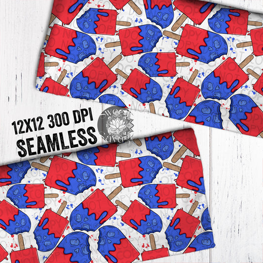 Melting like a popsicle on the 4th of July Seamless