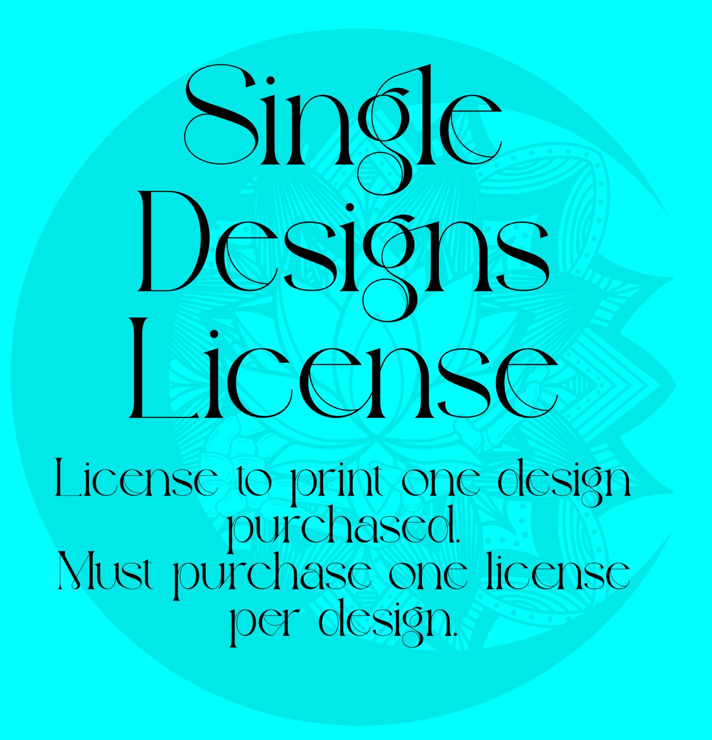 Single Design Commercial License