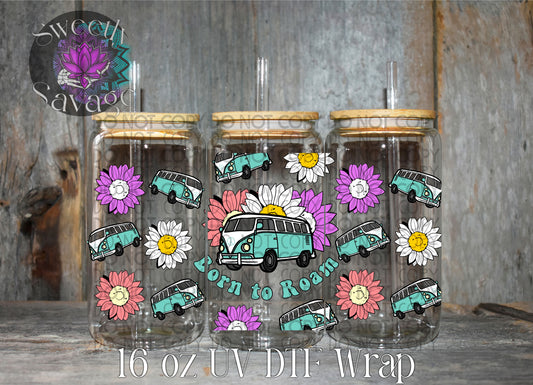 Born to Roam 16oz tumbler wrap